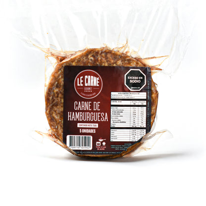 Hamburguesa Ahumada de Res y Cerdo x 5 und (750 gr)
