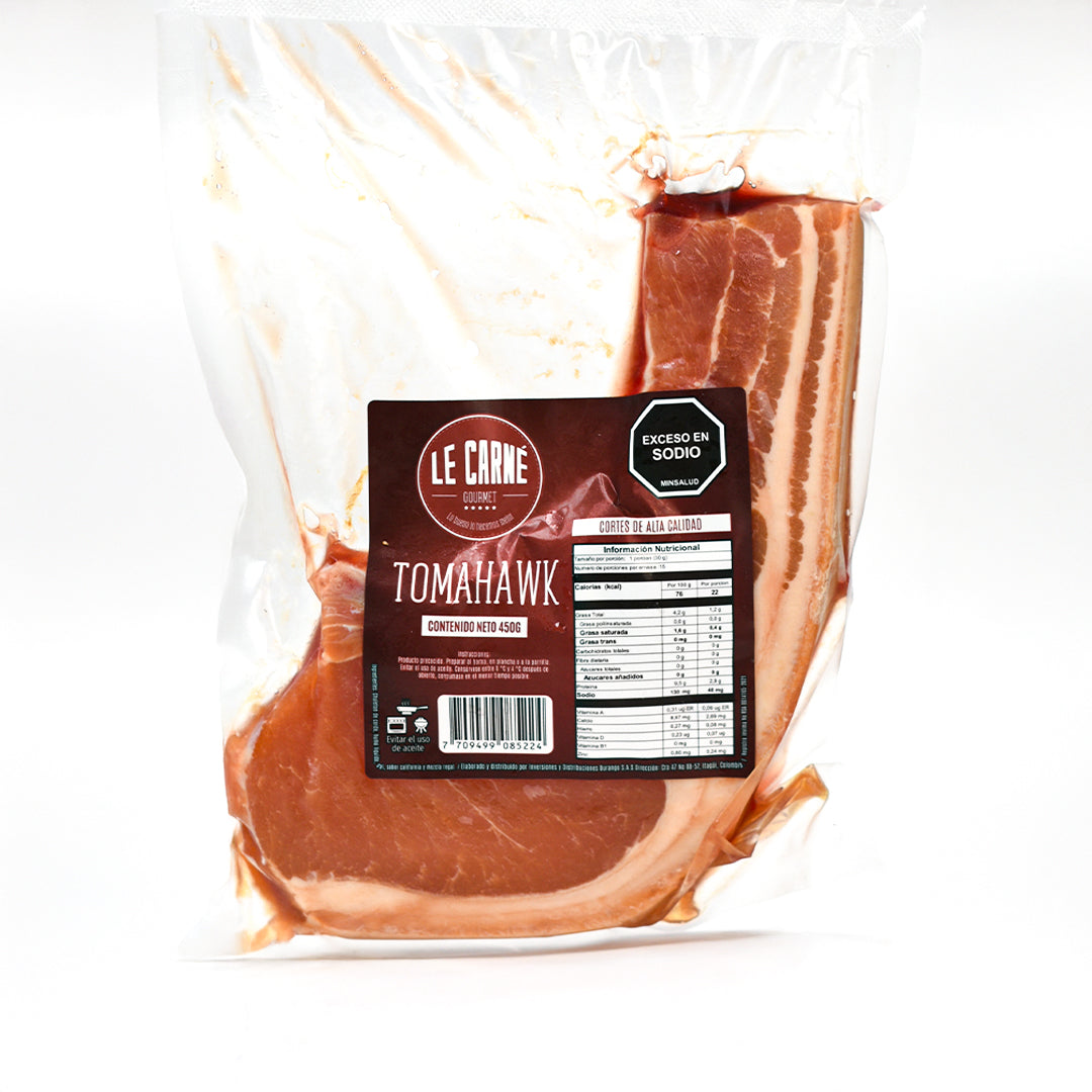 Tomahawk de Cerdo Ahumado x 450 gr